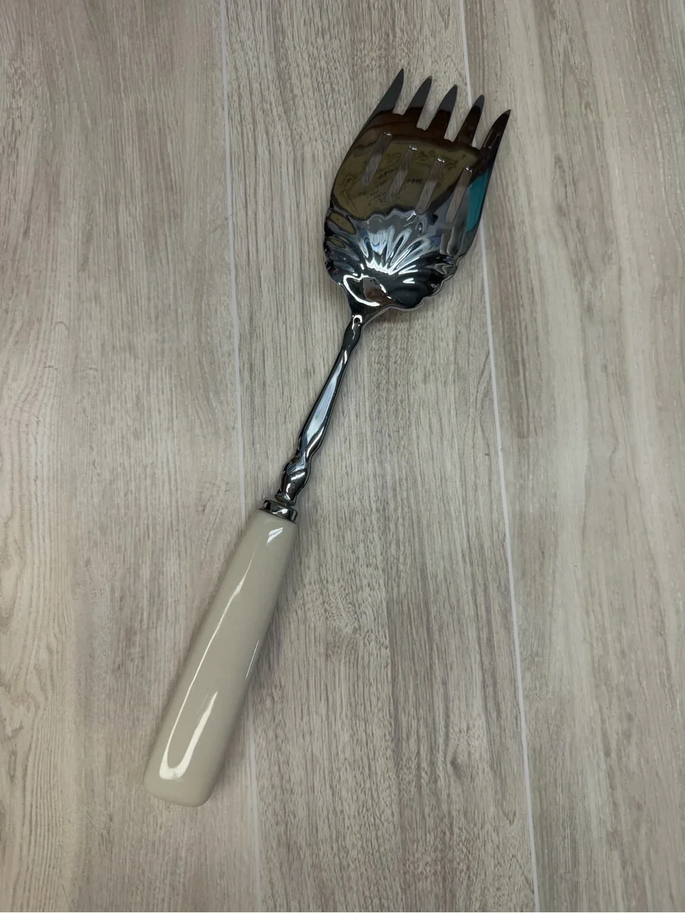 Longaberger All American Stars and Stripes Serving Fork Ceramic Handle